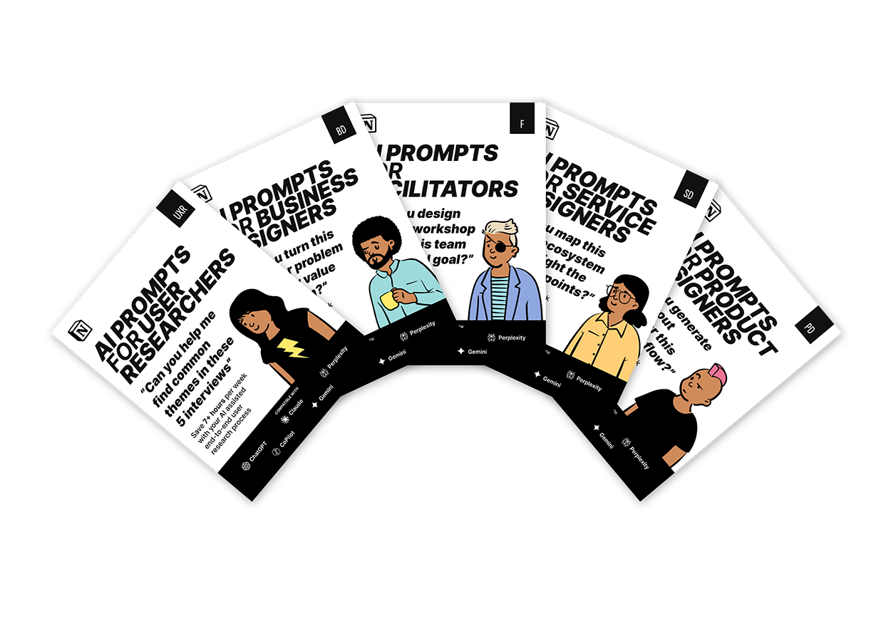 All five V1 prompt pack covers fanned out
